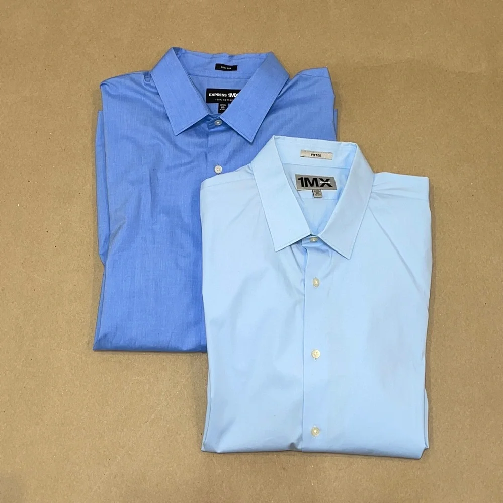 Express Men’s Dress Shirts 2XL Fitted/Extra Slim - Picture 1 of 8